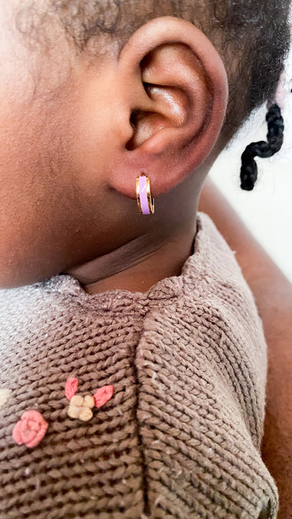 Kamaria - cerceaux colorés plaqués or