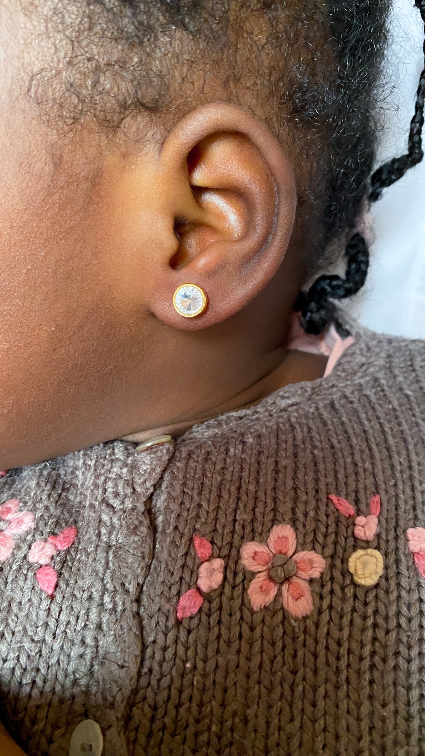 Amara - boucle en diamant plaqué or 18 carats