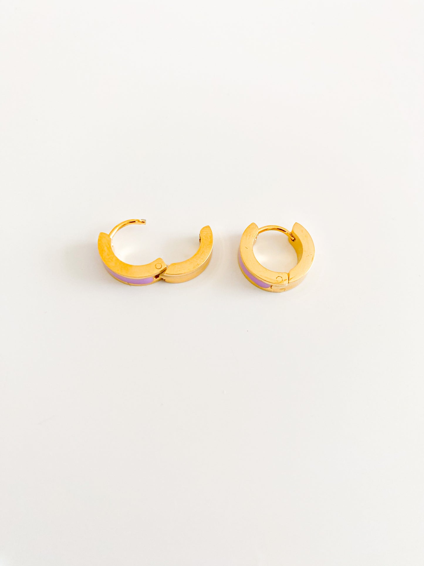 Kamaria - cerceaux colorés plaqués or