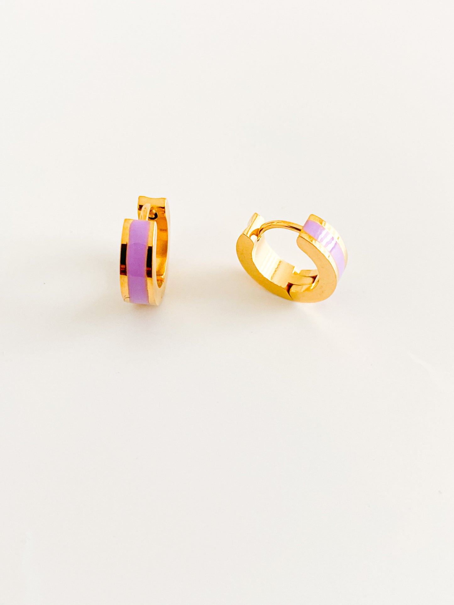 Kamaria - cerceaux colorés plaqués or