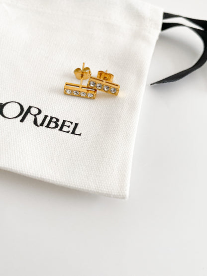 Omari - boucle en diamant plaquée or