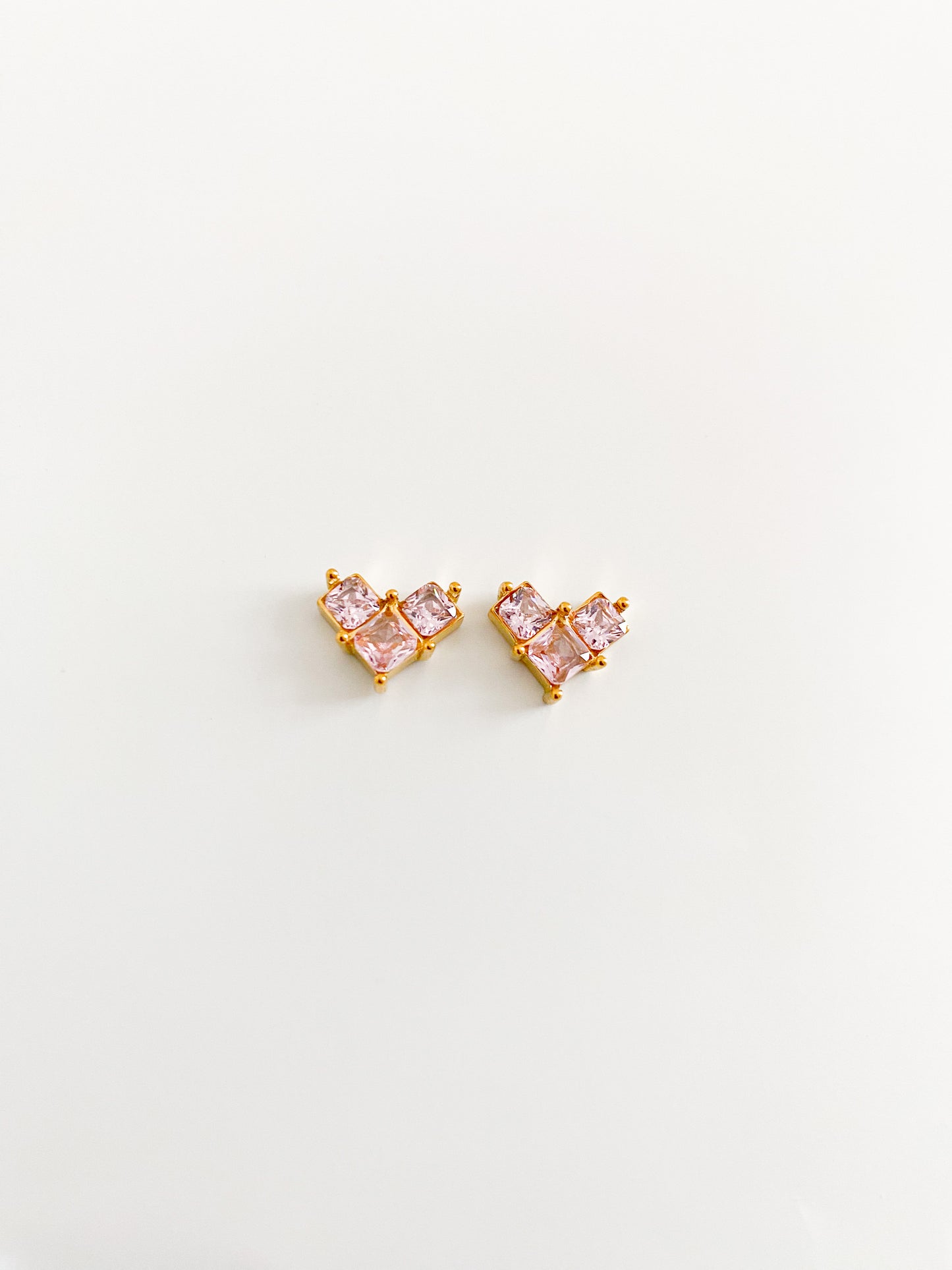 Ayize - Boucle en cœur plaqué or 18 carats