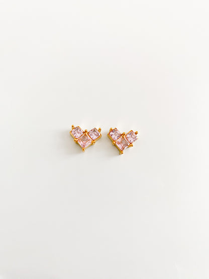 Ayize - Boucle en cœur plaqué or 18 carats