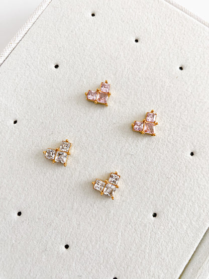 Ayize - Boucle en cœur plaqué or 18 carats