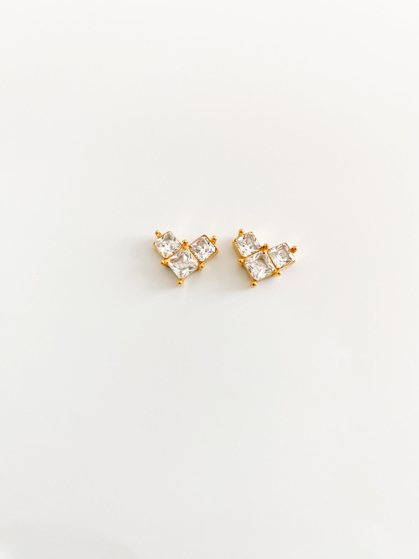 Ayize - Boucle en cœur plaqué or 18 carats