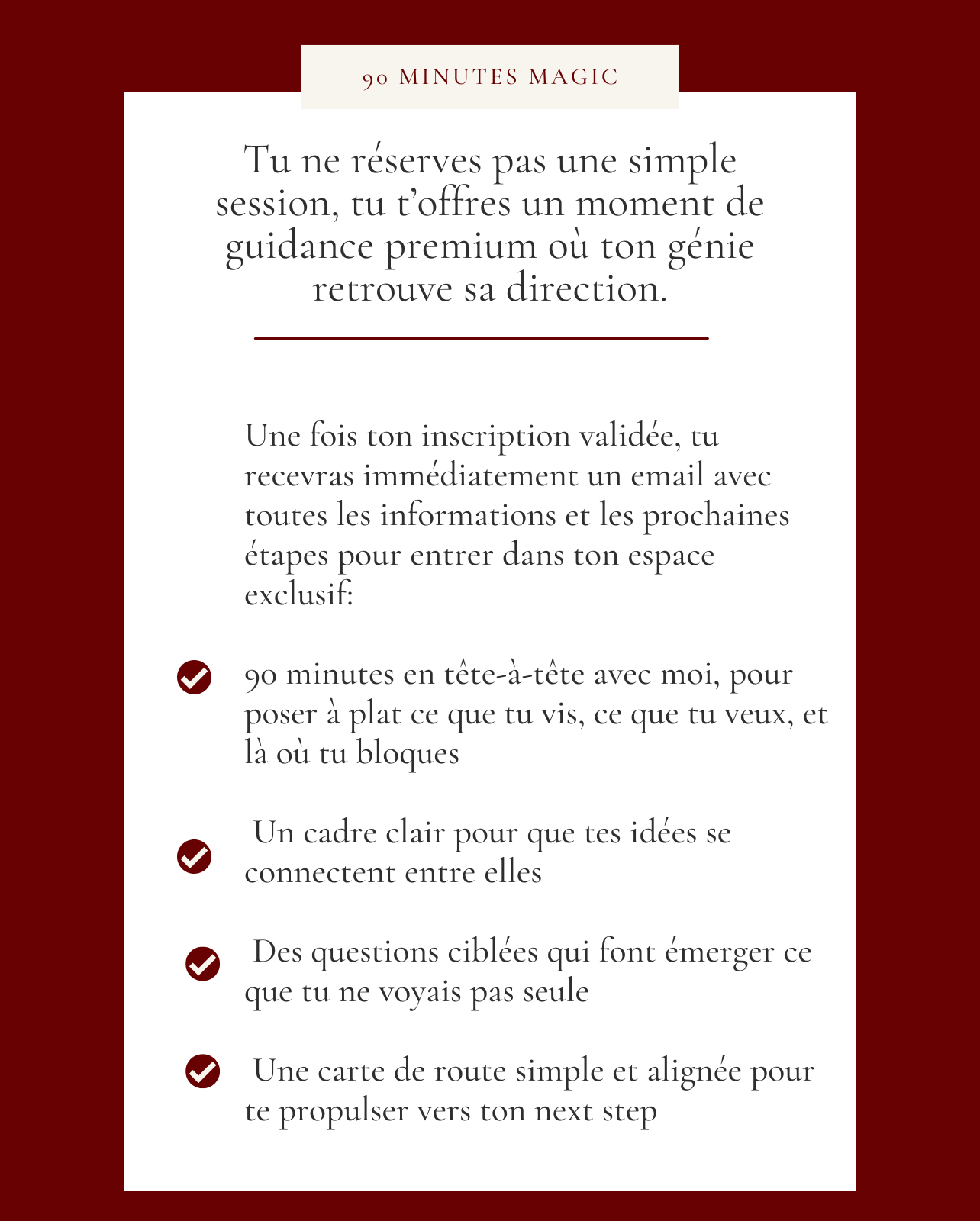 90 minutes magic - coaching intensif d´1h30