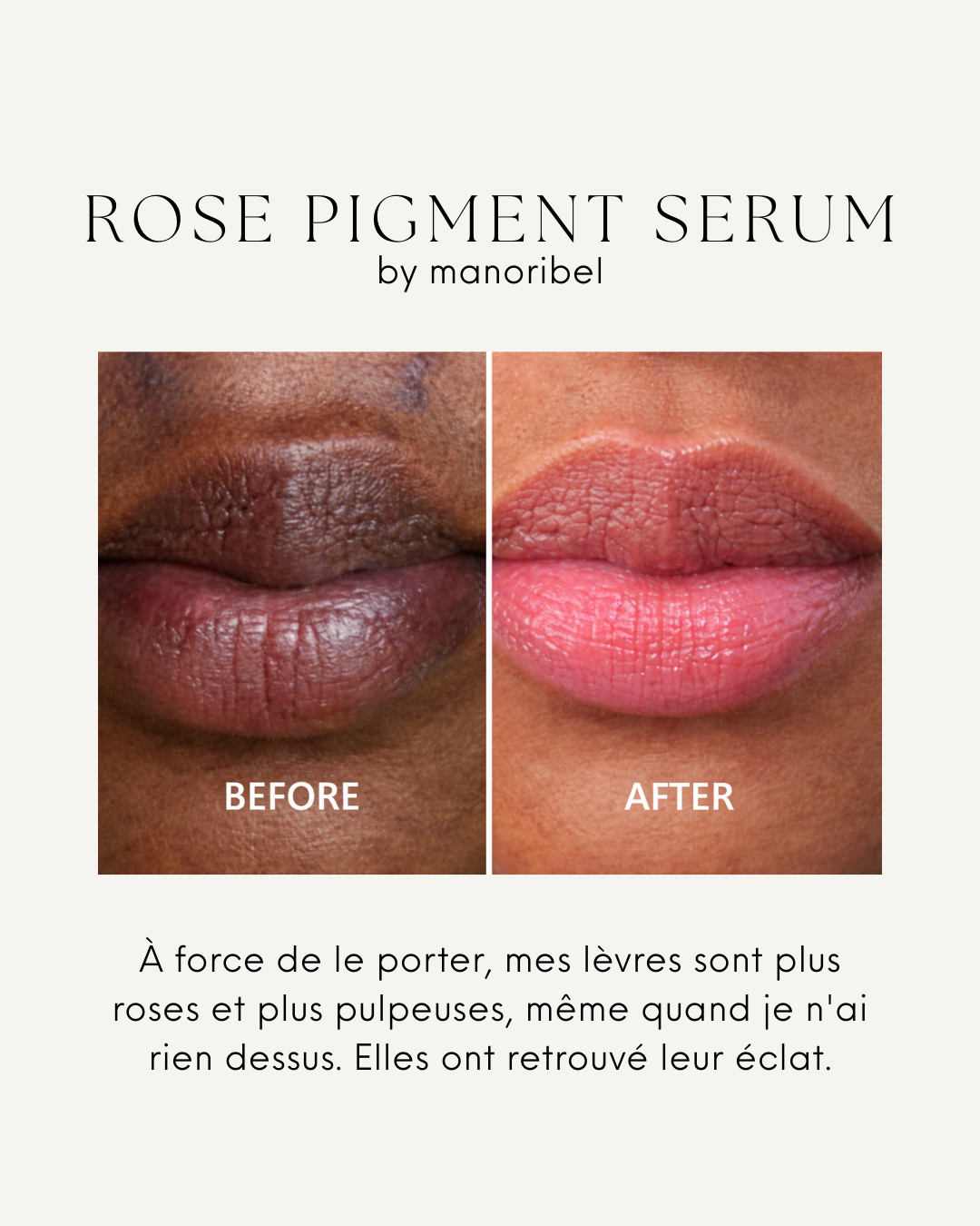 rose pigment serum - baume à lèvre