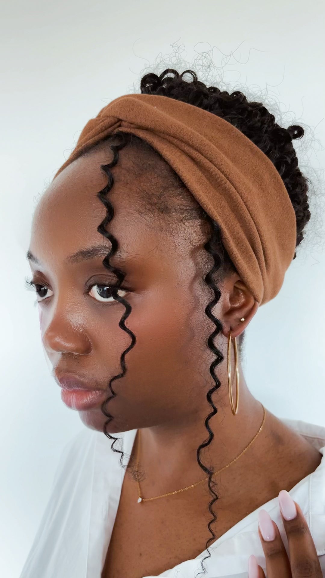 Cerceaux larges plaqués or