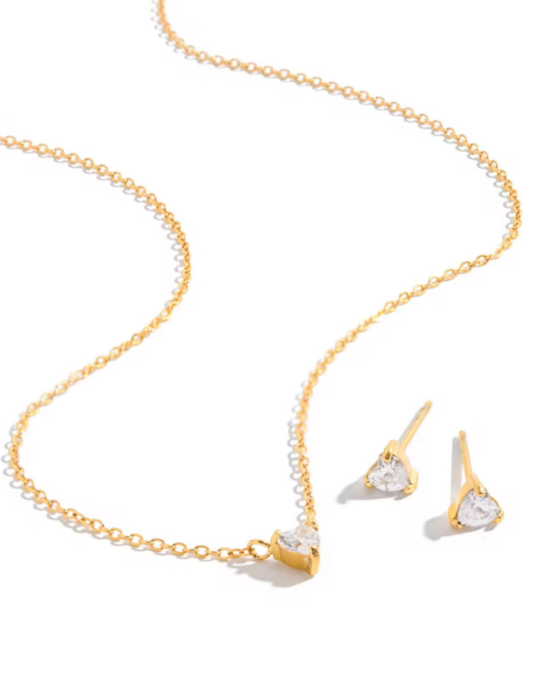 Ensemble cristal plaqué or