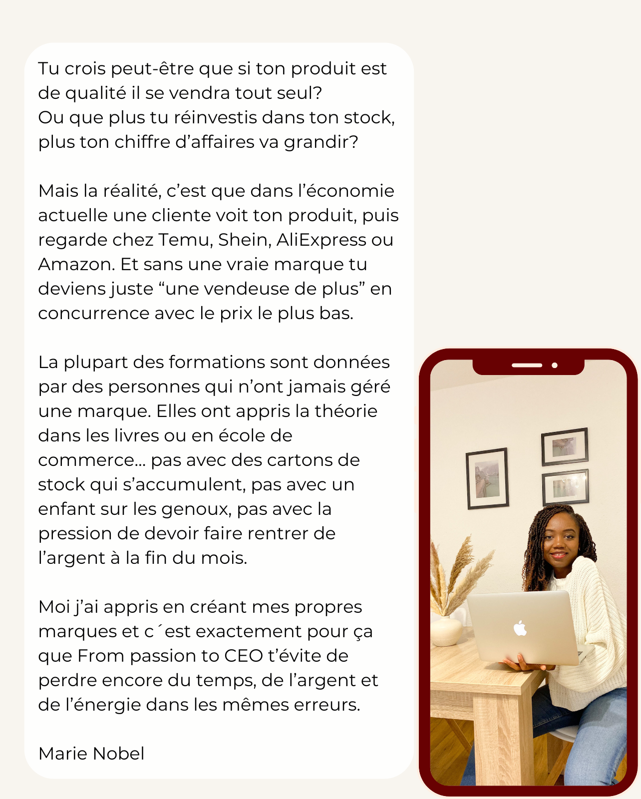formation ecommerce - from passion to ceo