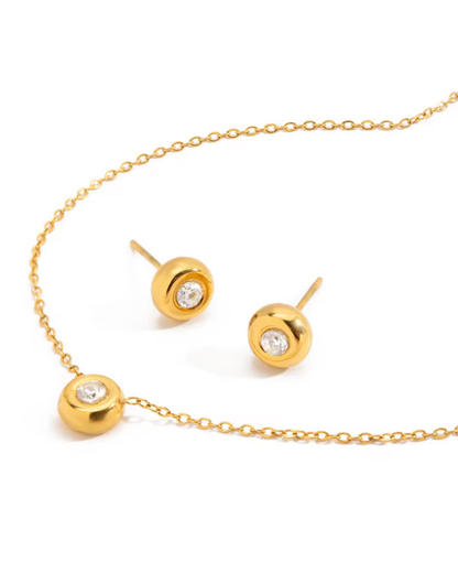 Ensemble Diamond plaqué or