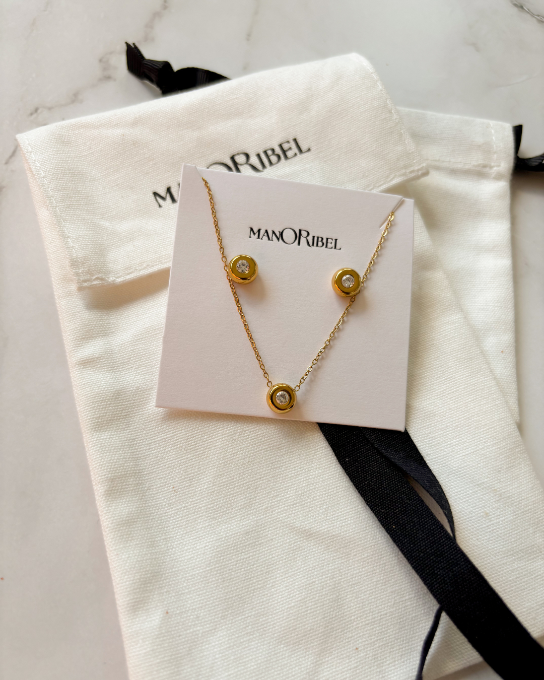 Ensemble Diamond plaqué or