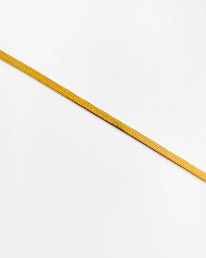 Chevillière serpentine plaquée or