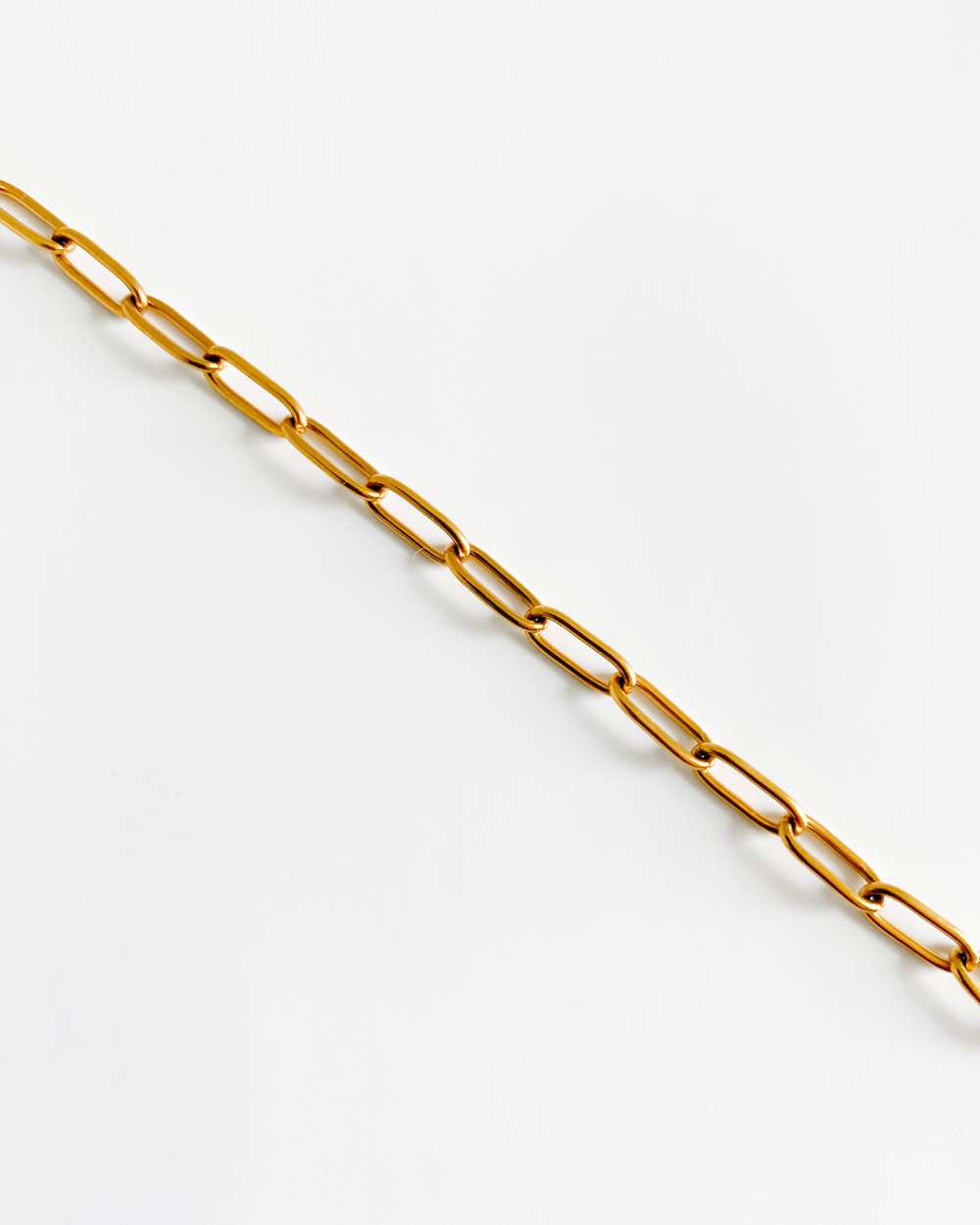Chevillière larges chaines plaquée or