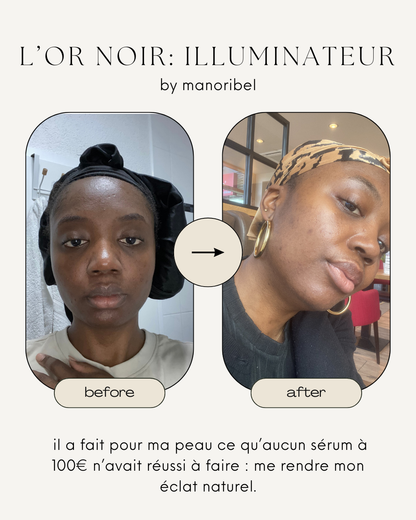 L’Or Noir – savon nettoyant illuminateur (200g)