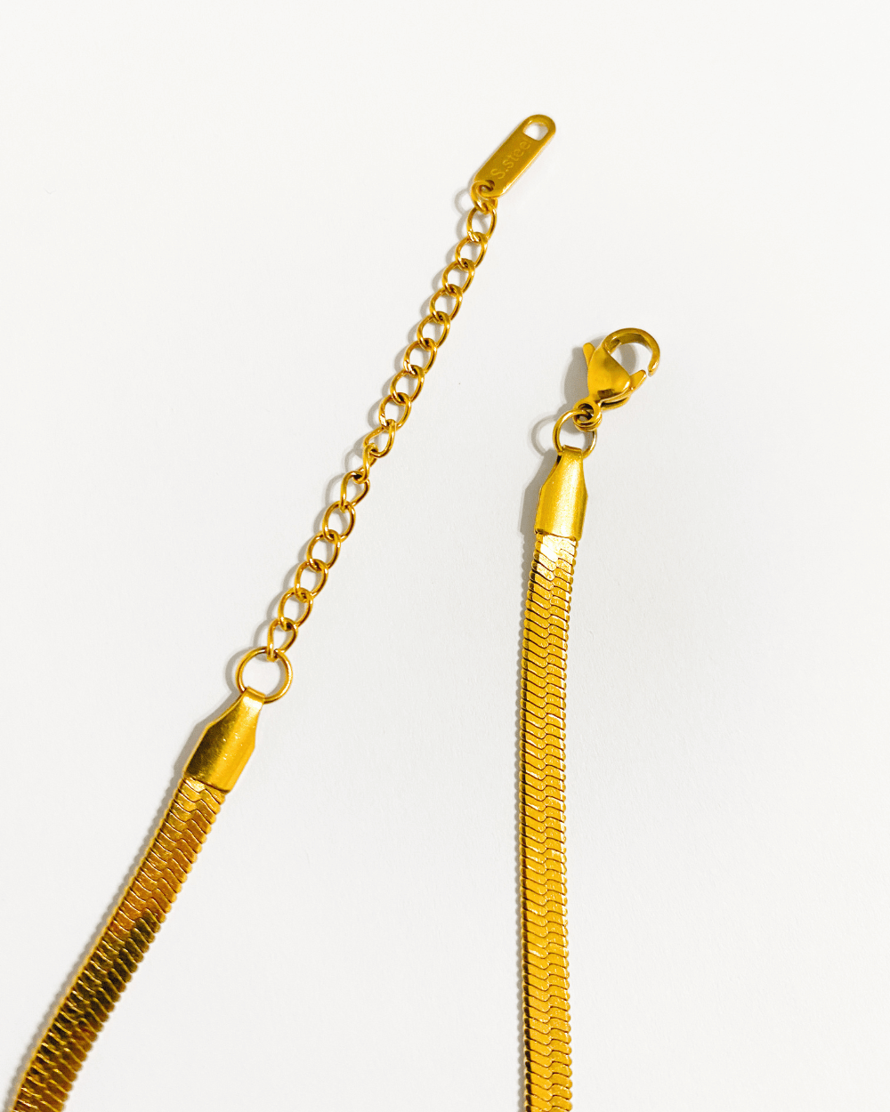 Bracelet serpentin plaqué or