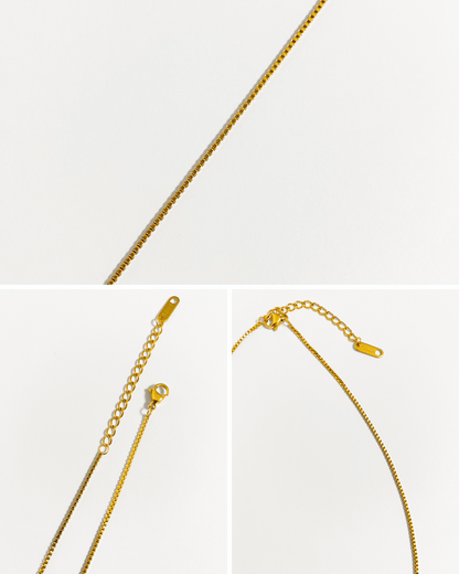 Collier minimaliste fin plaqué or