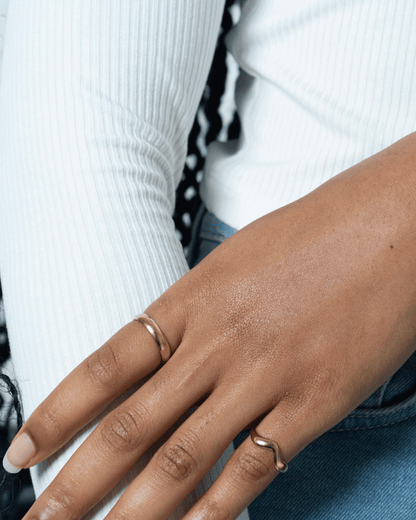 Bague simple lisse plaquée or