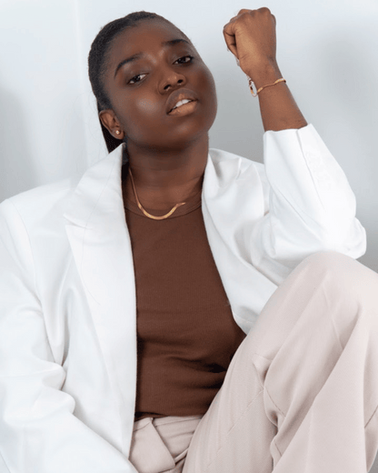 Pointe ronde grosse plaquée or