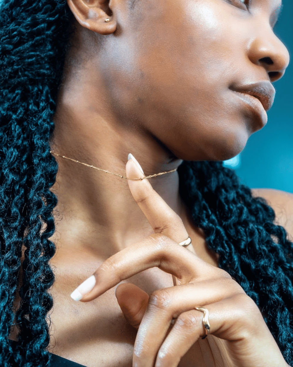 Pointe ronde mini plaquée or