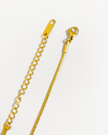 Bracelet fin lisse plaqué or