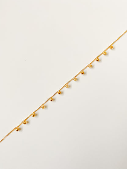 Collier multi pendentif plaqué or