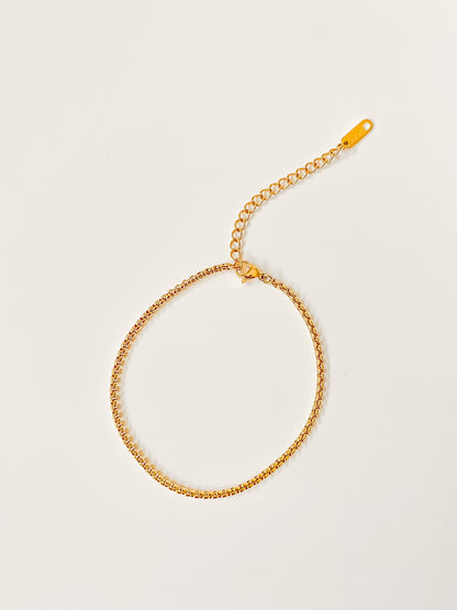 Bracelet chaîne plaqué or