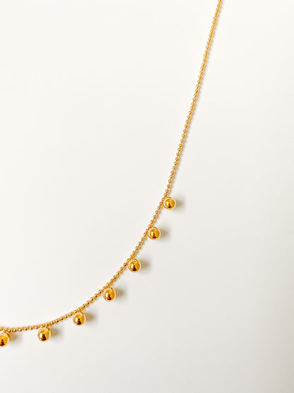 Collier multi pendentif plaqué or